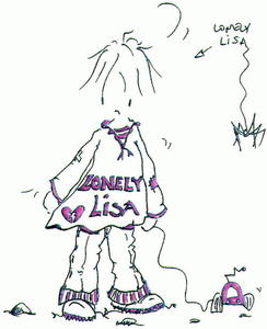 Le logo Lonely Lisa en couleur